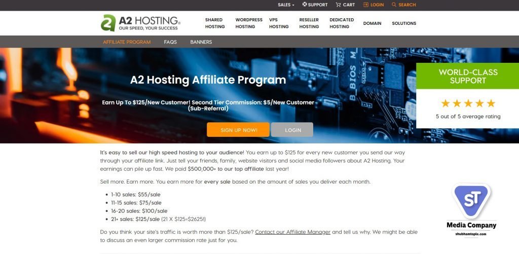 a2 hosting affiliate program