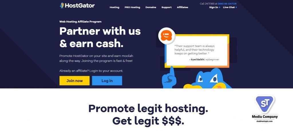 hostgator affiliate program