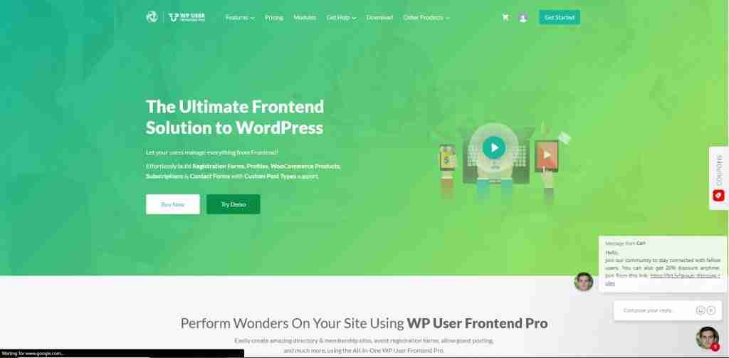 wp user frontend pro