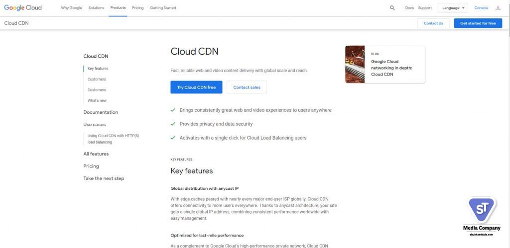 google cloud CDN