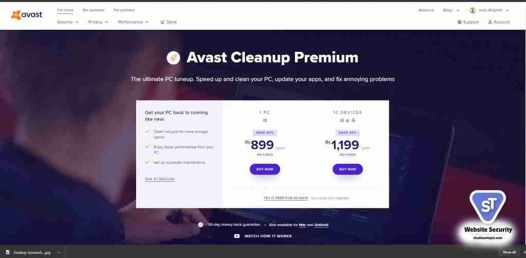 Avast Cleanup 
