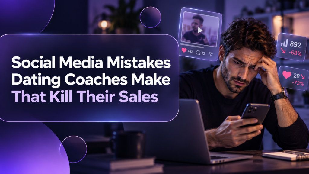 Social Media Mistakes Dating Coaches Make That Kill Their Sales