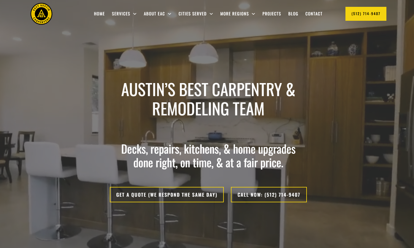East Austin Carpenters website